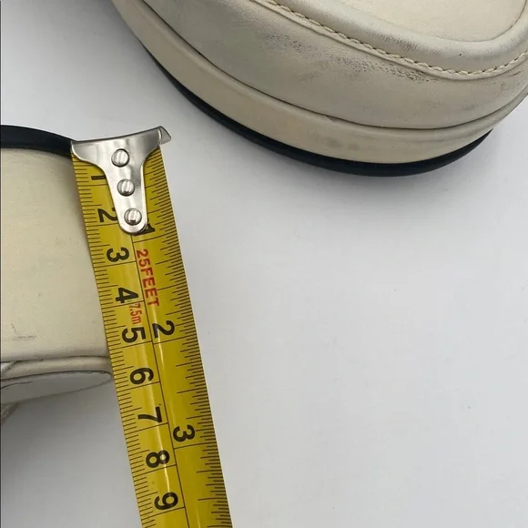 Free people Winston Cream platform Loafers women 38 Silp on Y2K leather retro - Picture 13 of 14